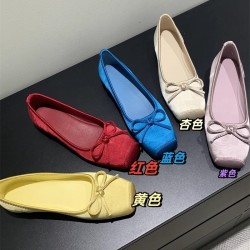 Women's slippers, new summer outdoor style, bow-tie, French-style, gentle, fairy-like, evening-style, kitten-heeled slippers.