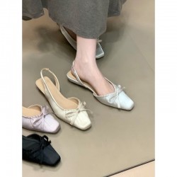 French Rhinestone Floral Strap Square-Toe Sandals for Summer, Perfect for Dresses and High Heels