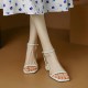 Niche French cross-strap sandals, fairy shoes, 2024 new summer elegant black high-heeled sandals for outdoor wear.