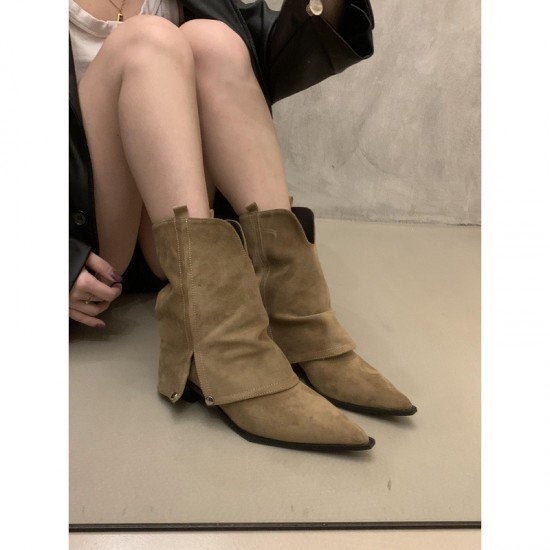 European women's shoes, 2023 autumn single-strap leopard print square-toed flats, European-made shallow-cut single shoes for women.