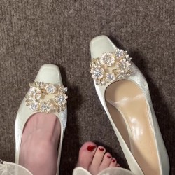 French apricot pointed-toe sandals, closed-toe, fairy-style shoes, 2025 spring/summer elegant, ladylike black slip-ons.