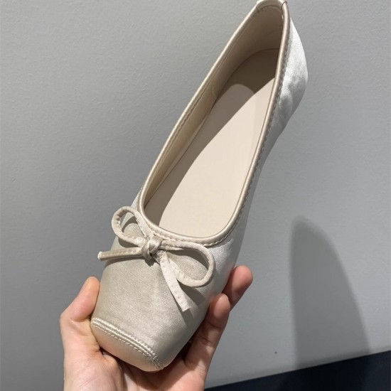 Women's slippers, new summer outdoor style, bow-tie, French-style, gentle, fairy-like, evening-style, kitten-heeled slippers.