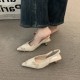 Women's summer flip-flops, 2025 new style, flat-soled, soft-soled white slip-on sandals for pregnant women to wear as outdoor wear