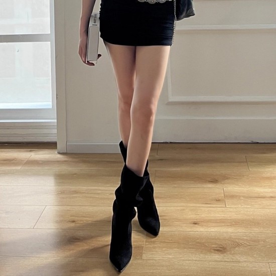 French point-toe purple high heels, 2025 spring and summer new stiletto heeled, closed-toe sandals for women.