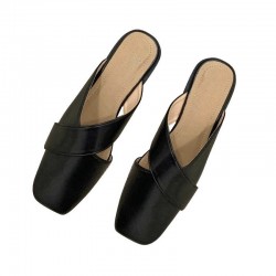 French block-heeled Mary Jane high heels for women, 2025 new hot-selling, pointed-toe, slim-fitting leather shoes, silver single shoes.